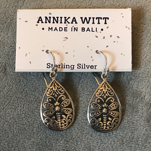 Annika Witt Jewelry -  Lively Dragonflies Sterling by Annika Witt